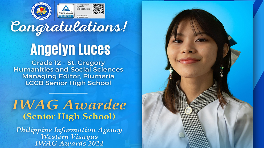 IWAG Awardee (Senior High School) Philippine Information Agency Western Visayas IWAG Awards 2024
