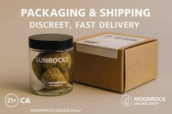 Premium hybrid packaging with branded jar and discreet shipping box. Fast, reliable, CA-compliant delivery.