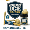 Moonrock Online Shop Moonrock Ice 99% THCA blunts and nugs banner with gold logo and ‘Next-Gen Moon High’ tagline.