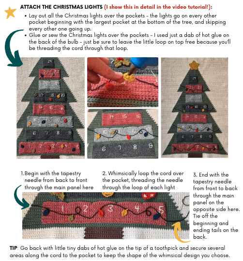 Crochet Advent Calendar Pattern Free Festive DIY Holiday Decor!