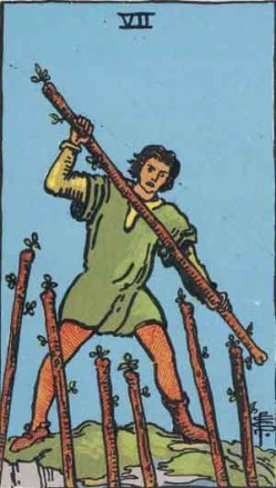 Seven of wands tarot card