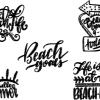 Beach Saying Handwriting Hot sand with and without knockdown - Image 3