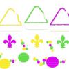 Mardi Gras Snow Cone