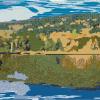 Mirror Lake Thread Painting - Image 2