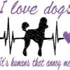 I Love Dogs Heartbeat 5x5