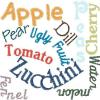 Alphabet Fruit and Veggie 4x4