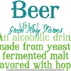 Beer Definition 8 designs including motif knockdown