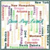 All States of the United States in a 5x5 box
