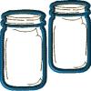 Canning Jars in 4x4 size