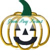 Full Pumpkin Applique, 5 design files for 4x4 hoop plus motif knockdown file - Image 4