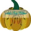 Full Pumpkin, 5 design files for 4x4 hoop plus motif knockdown file - Image 4
