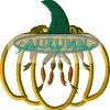 Full Pumpkin Applique, 5 design files for 4x4 hoop plus motif knockdown file - Image 5