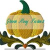 Full Pumpkin, 5 design files for 4x4 hoop plus motif knockdown file - Image 5