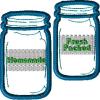 Canning Jars in 4x4 size with jar labels(15 design files)