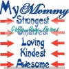 Mommy 4x4 design set, 6 total designs