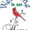 Cardinal Welcome to our Home, 2 designs, 5x7
