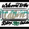 Cabin Theme Saying Stay Awhile designs with and without knockdown stitch
