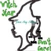 Witch Hair Don't Care Silhouette Applique with Spider Hair 4x4