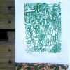 Caroling Redwork 5x7 frame