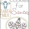 Cookies for Santa in Color Work and Red work 5x7 hoop - Image 3
