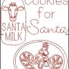 Cookies for Santa in Color Work and Red work 5x7 hoop - Image 2