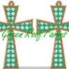 Cross Earrings for 4x4 hoop - Image 2