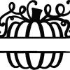 Split pumpkin, 4x4 and 5x7 with and without fall details, thats 4 designs. - Image 3