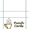 Coffee Card Punch Card Holder