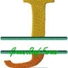 4x4 hoop Color Split Monogram (4x4) with Knockdown PACK - Image 11