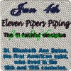 Day 11 Eleven Pipers Piping 4x4: 2 design set with knockdown - Image 3