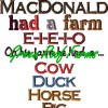 Old MacDonald 5x7 Words and Applique Barn set - Image 2