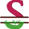 4x4 hoop Color Split Monogram (4x4) with Knockdown PACK - Image 20