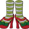 Santa Boots and Mrs Claus Heels with Sayings 4x4 with and without knockdown 7 designs - Image 7