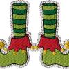 Elf Slippers with Saying 4x4 with and without knockdown 7 designs