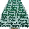 12 Days Christmas Tree 5x7 with and without knockdown - Image 3