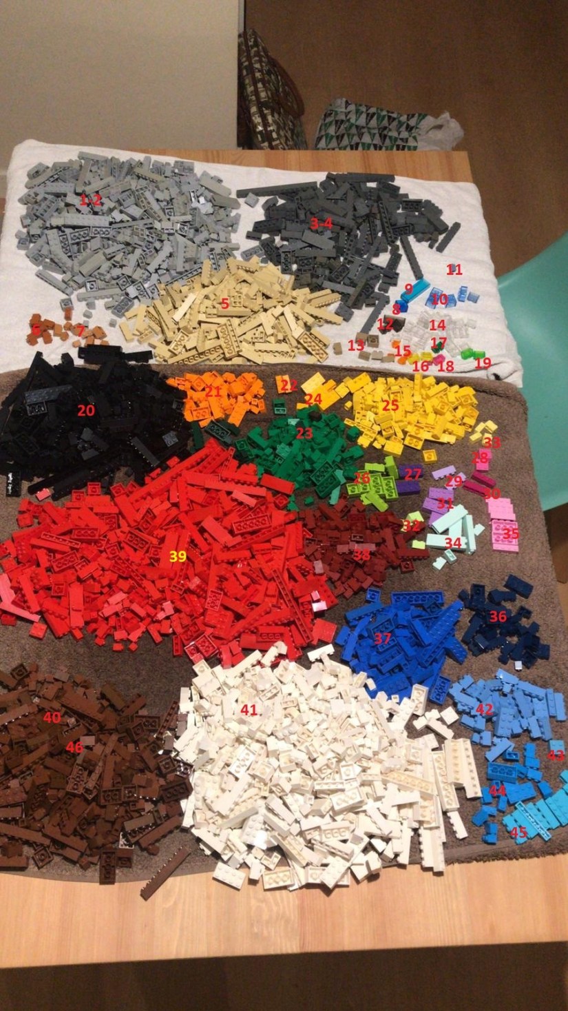 número de colores