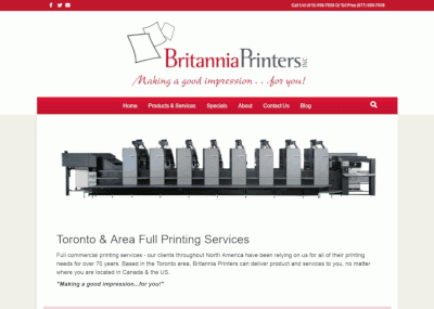 t-britannia britannia printers website screen shot