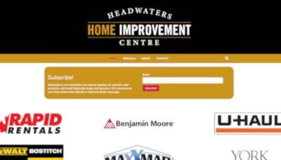 t-headwaters_home headwaters home improvement centre website screenshot