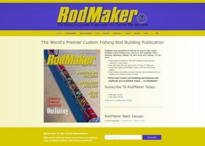 rodmaker magazine website screenshot
