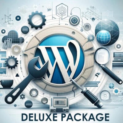 graphics with phrase deluxe package in type
