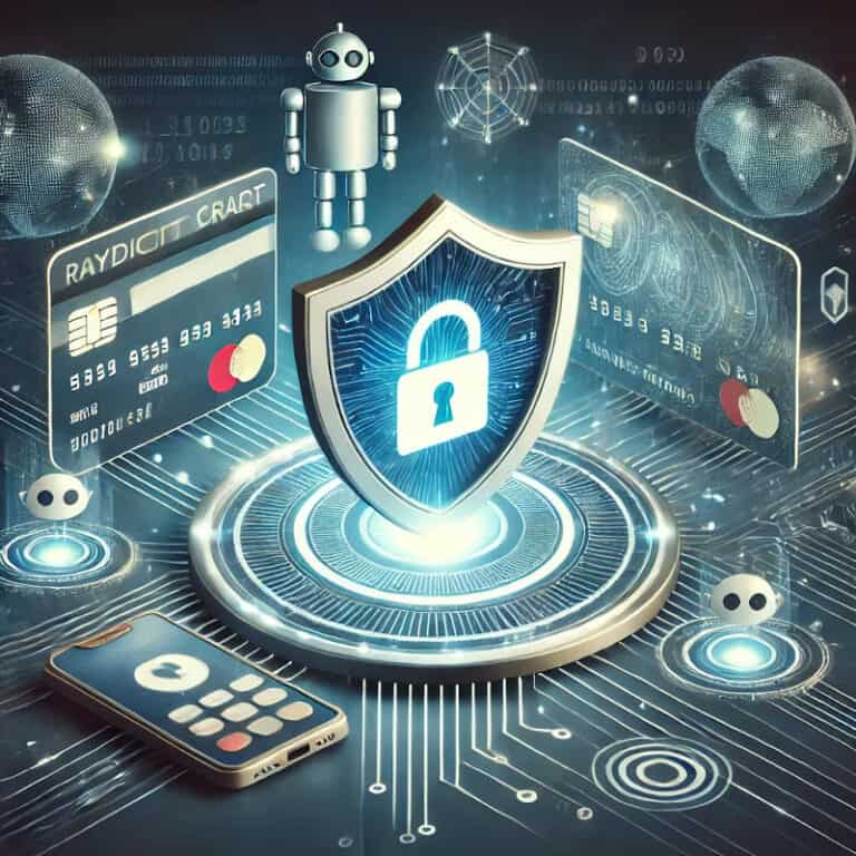 image showing security icon and credit cards