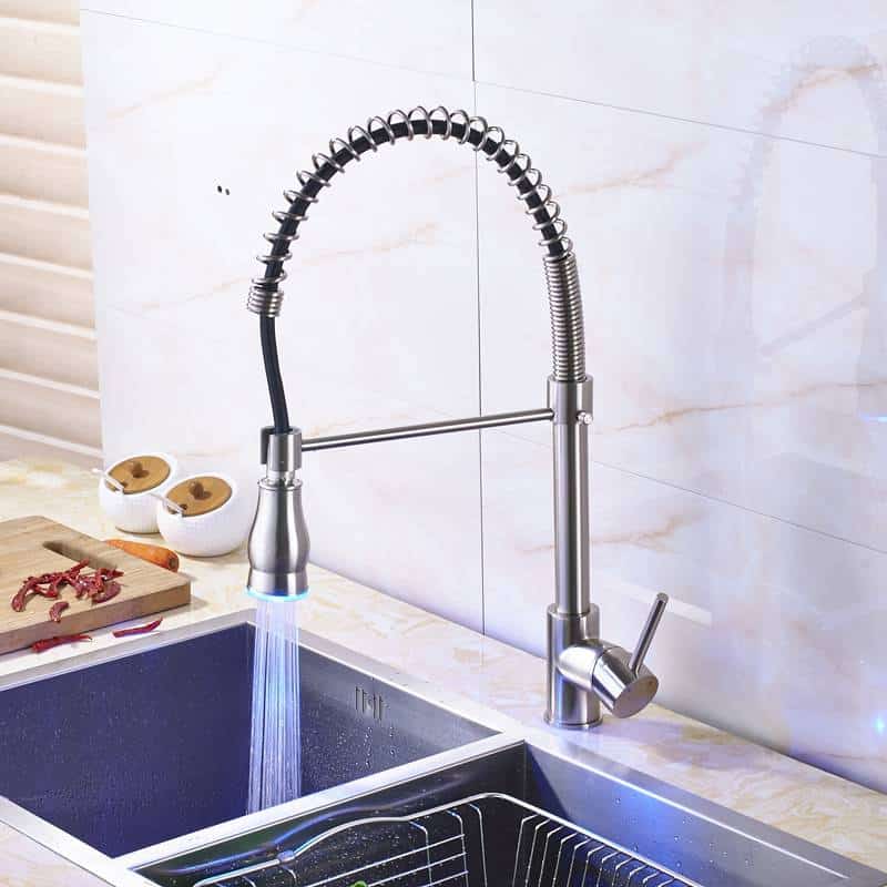 http://ineedaclean.com Universal LED Kitchen Faucets Single Handle Taps Kitchen Shop Kitchen Faucets  I Need A Clean http://ineedaclean.com/?post_type=product&p=1003525