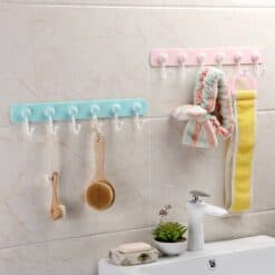 http://ineedaclean.com Multifunction Kitchen Storage Hook Holder 6 Hooks Wall Door Holder Hanger Rack For Spoon Scoop Bathroom Kitchen Organizer Kitchen Accessories New Arrivals cb5feb1b7314637725a2e7: Blue|Gray|green|Pink  I Need A Clean http://ineedaclean.com/the-clean-store/multifunction-kitchen-storage-hook-holder-6-hooks-wall-door-holder-hanger-rack-for-spoon-scoop-bathroom-kitchen-organizer/