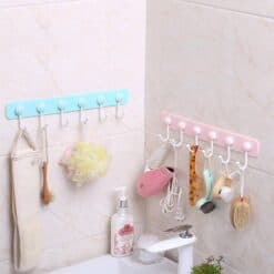 http://ineedaclean.com Multifunction Kitchen Storage Hook Holder 6 Hooks Wall Door Holder Hanger Rack For Spoon Scoop Bathroom Kitchen Organizer Kitchen Accessories New Arrivals cb5feb1b7314637725a2e7: Blue|Gray|green|Pink  I Need A Clean http://ineedaclean.com/the-clean-store/multifunction-kitchen-storage-hook-holder-6-hooks-wall-door-holder-hanger-rack-for-spoon-scoop-bathroom-kitchen-organizer/