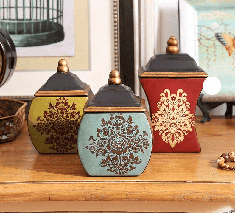 http://ineedaclean.com Boho Style Ceramic Jars New Arrivals Kitchen Tools cb5feb1b7314637725a2e7: Blue|Red|Yellow  I Need A Clean http://ineedaclean.com/the-clean-store/boho-style-ceramic-jars/