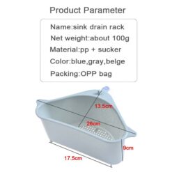 http://ineedaclean.com Triangular Sink StrainerTriangular Water Drainer New Arrivals Kitchen Shop Kitchen Tools Uncategorized cb5feb1b7314637725a2e7: Beige|Blue|Gray  I Need A Clean http://ineedaclean.com/?post_type=product&p=1007163