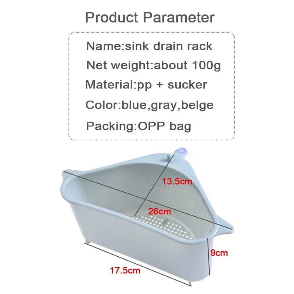 http://ineedaclean.com Triangular Sink StrainerTriangular Water Drainer New Arrivals Kitchen Shop Kitchen Tools Uncategorized cb5feb1b7314637725a2e7: Beige|Blue|Gray  I Need A Clean http://ineedaclean.com/?post_type=product&p=1007163