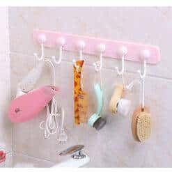 http://ineedaclean.com Sticky Kitchen or Bathroom Wall Hanging Rack with Hooks New Arrivals cb5feb1b7314637725a2e7: Blue|Gray|green|Pink  I Need A Clean http://ineedaclean.com/the-clean-store/sticky-kitchen-or-bathroom-wall-hanging-rack-with-hooks/