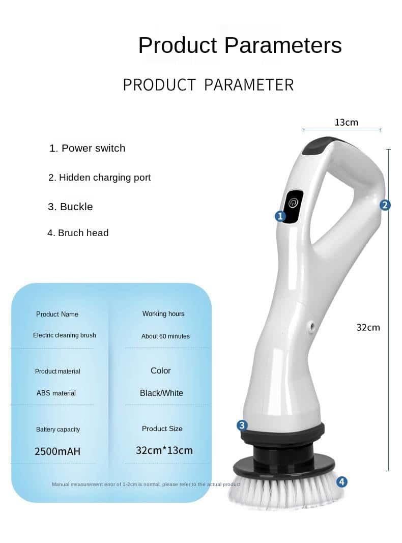 https://ineedaclean.com Handheld Electric Cleaning Brush Bathroom Accessories New Arrivals Cleaning Supplies cb5feb1b7314637725a2e7: Only Accessories|white  I Need A Clean https://ineedaclean.com/the-clean-store/handheld-electric-cleaning-brush/