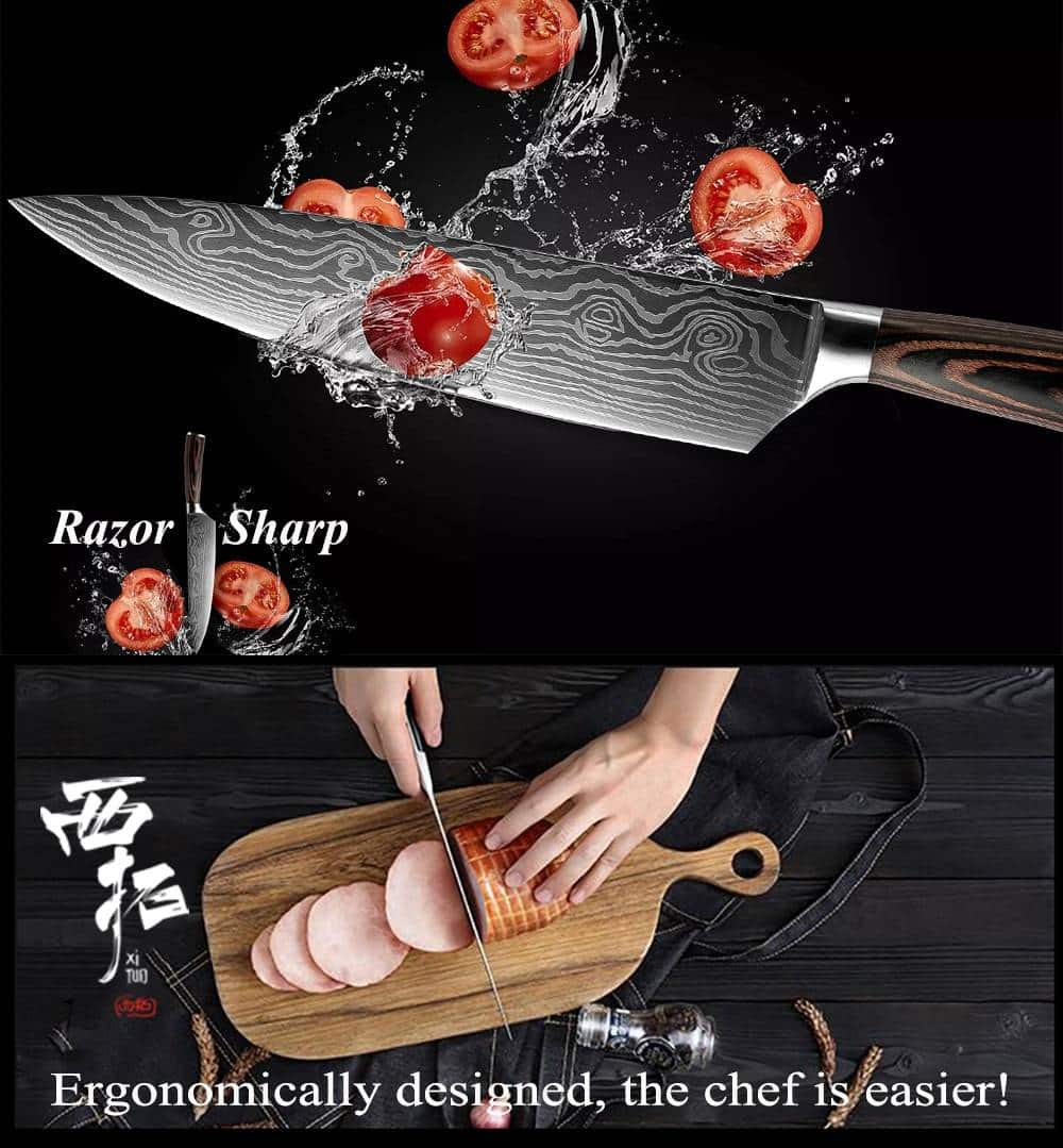 https://ineedaclean.com XITUO Japanese Kitchen Knives Damascus Steel Pattern Professional Chef Knife Santoku Cleaver Filleting Vegetable Cultery 2 Style New Arrivals Kitchen Knives cb5feb1b7314637725a2e7: 3PCS Style B|4PCS Style A|4PCS Style B|5 in santoku knife|5 Inch Santoku Knife|5 inch Utility Knife|7 In Nakiri Knife|8 In Bread Knife|8 In Slicing Knife|9PCS Style B|3.5 In Paring knife|6 In Boning knife|7 In Santoku knife|8 In Chef knife  I Need A Clean https://ineedaclean.com/the-clean-store/xituo-japanese-kitchen-knives-damascus-steel-pattern-professional-chef-knife-santoku-cleaver-filleting-vegetable-cultery-2-style/
